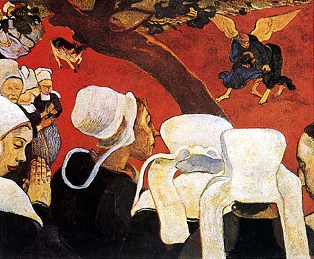 (Gauguin - visione dopo il sermone)
